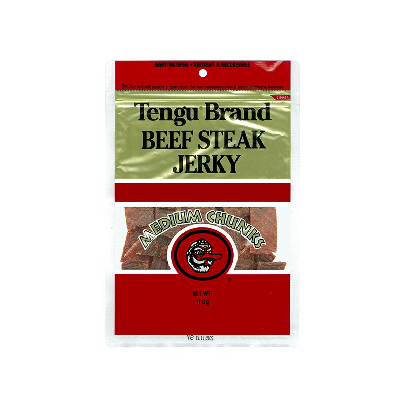 テング ビーフステーキジャーキー ミディアムチャンク レギュラー 150g