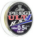 サンライン(SUNLINE) PEライン ソルティメイト PEエギ ULT HS4 240m 0.4号 3.3kg 4本 ホワイト・ピンク・ライトグリーン
