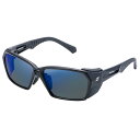 Zeque(ゼクー) 偏光サングラス LOOF(ルーフ) F-2049 マットブラック TRUEVIEW FOCUS/ BLUE MIRROR