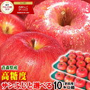 【あす楽】高糖度保証!!青森りんご 10キロ箱 サンふじ始め選べる…