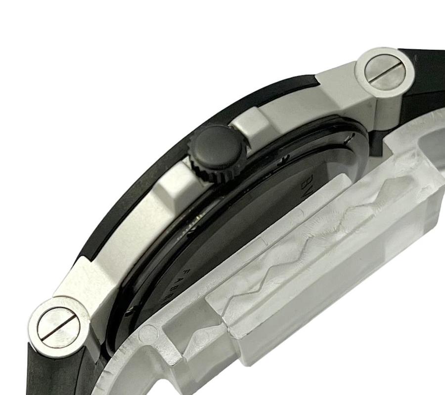 新作品質保証 BVLGARI ブルガリ アルミニウム AL38TA 中古 メンズ腕時計 自動巻き シルバー文字盤 AL × ラバー:World Watch FOREST 腕時計専門店 特価在庫