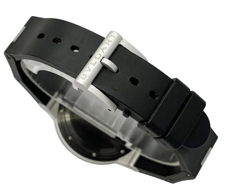 新作品質保証 BVLGARI ブルガリ アルミニウム AL38TA 中古 メンズ腕時計 自動巻き シルバー文字盤 AL × ラバー:World Watch FOREST 腕時計専門店 特価在庫