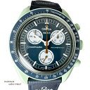 オメガ×スウォッチ OMEGA × Swatch ムーンウォッチ ミッショントゥ アース クロノグラフ クオーツ 中古 メンズ レディース 腕時計(2)