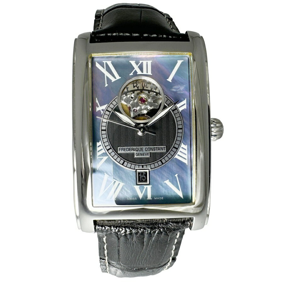 フレデリックコンスタント クラシック カレ ハートビート 500本限定 シェル文字盤 中古 メンズ腕時計 自動巻き FC-315MPB4C26 FREDERIQUE CONSTANT