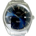 OMEGA オメガ シーマスター アクアテラ 中古 メンズ 腕時計 2517.80 ラージサイズ クオーツ ブルー文字盤 外装仕上げ Aランク