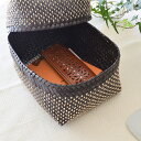 インド パームリーフ Kottan Basket Black Natural S/M/L 3サイズ