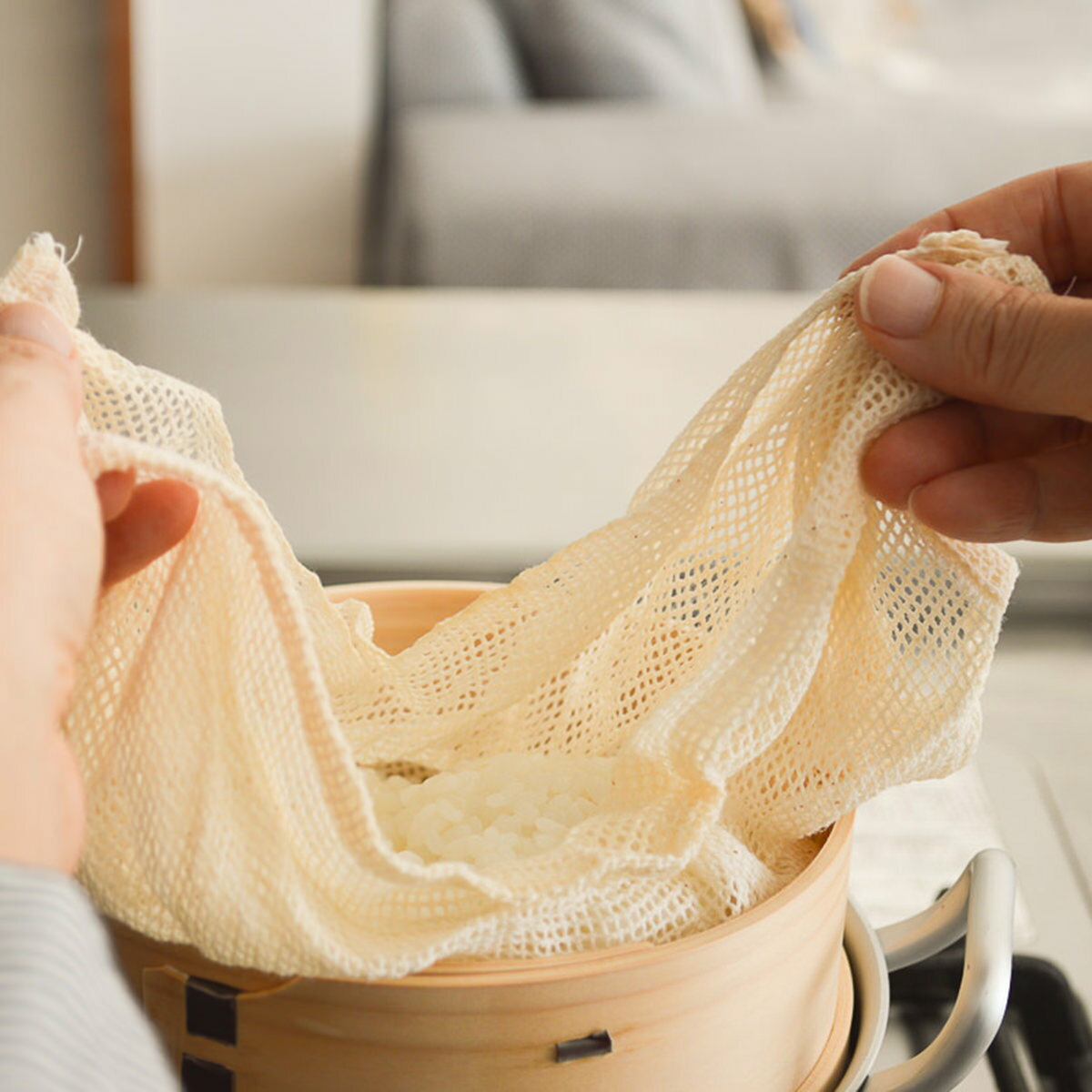 Rakuten - せいろ用蒸し布 綿 S M L 3サイズ 中華せいろ対応 蒸気を通す 調理用布 日本製 キッチン用品