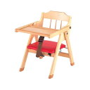 木製乳児用椅子 A（赤） ベビー用インテリア イス テーブル/イス 乳幼児