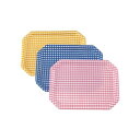 トレー(クロスチェック)イエロー キッズ用食器 食器類 キッズ