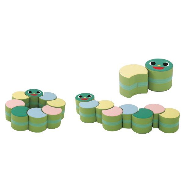 いもむしベンチN ベンチ キッズ 子供 ベビー イス
