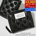 【7/20限定!ポイント7倍】 メゾンマルジェラ Maison Margiela メンズ レディース 2つ折り財布 GLAM SLAM EMBROIDERED ...