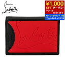 【7/20限定!ポイント7倍】 クリスチャンルブタン CHRISTIAN LOUBOUTIN メンズ カードケース 3195057 LOUBI BLACK H7...