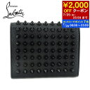 【7/20限定!ポイント7倍】 クリスチャンルブタン CHRISTIAN LOUBOUTIN メンズ 2つ折り財布 PAROS 1165160 BLACK BL...