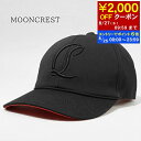 【8/25限定!ポイント6倍】 クリスチャンルブタン CHRISTIAN LOUBOUTIN メンズ レディース キャップ MOONCREST 3235373 BLACK SILVER ブラック BK65 ムーンクレスト ベースボールキャップ 小物 CL 誕生日 【2025春夏新作】