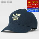 【8/30限定!ポイント6倍】 アーペーセー A.P.C. メンズ レディース キャップ EDEN DISCO COGYX M24162 DARK NAVY ネイビー IAK APC 小物 ロゴ プリント CAP 帽子 野球帽 ベースボールキャップ プレゼント 誕生日 クリスマス バレンタイン 父の日 母の日 【2025秋冬新作】