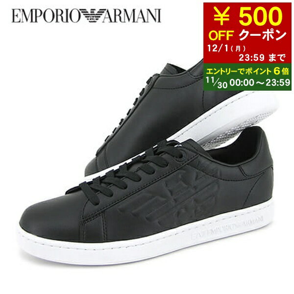【11/30限定！ポイント6倍】 エンポリオアルマーニ エアセッテ EMPORIO ARMANI EA7 メンズ スニーカー X8X001 XCC51 BLAC