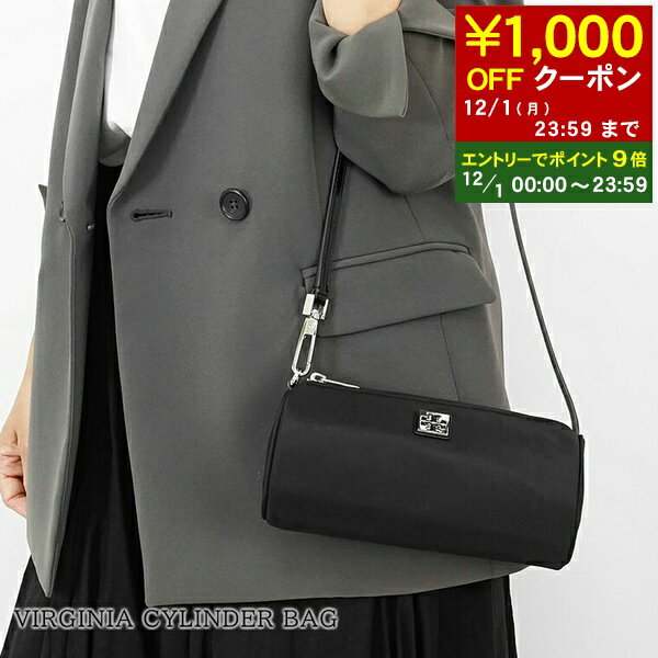 【12/1限定！ポイント9倍】 トリーバーチ TORY BURCH レディース ショルダーバッグ VIRGINIA CYLINDER BAG 169167 BLACK ブラック 001 ヴァージニア シリンダー バッグ ミニバッグ バッグ プレゼント 誕生日 クリスマス 母の日 【2025秋冬新作】