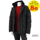 【6/30限定!ポイント8倍】 ムーレー MooRER メンズ ダウンコート SIRO KM ブラック NERO シーロ ダウン アウター ジップアップ ダブルジップ ファー取り外し可能 【プレミアムSTOCK-24AW】