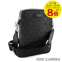 【7/18限定!ポイントでのお支払いもポイントアップ】 ジミーチュウ JIMMY CHOO メンズ ショルダーバッグ KIMI CAMERA EMG ブラック BLACK キミ カメラ バッグ スターエンボス クロスボディ 小物 プレゼント 誕生日 パーティー 【2025春夏新作】