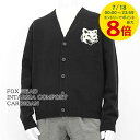 【7/18限定!ポイントでのお支払いもポイントアップ】 メゾンキツネ MAISON KITSUNE メンズ カーディガン FOX HEAD INTARSIA COMFORT CARDIGAN NM00508 KM0329 フォックスヘッド インターシャ コンフォート カーディガン ニット Vネック 【プレミアムSTOCK-24AW】