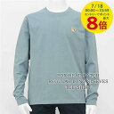 【7/18限定!ポイントでのお支払いもポイントアップ】 訳あり メゾンキツネ MAISON KITSUNE メンズ 長袖Tシャツ FOX HEAD PATCH REGULAR LONG SLEEVES TEE SHIRT LM00108 KJ0008 MOONLIGHT BLUE ライトブルー P154 ロンT カットソー 長袖 ワンポイント サイズL 250705