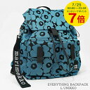 【7/25限定!ポイント7倍】 マリメッコ marimekko レディース バックパック EVERYTHING BACKPACK L UNIKKO 094603 BLUE BLACK ブルー ブラック 590 エブリシング バックパック L ウニッコ バッグ 小物 誕生日 【2025秋冬新作】(4)