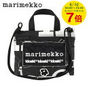 【8/10限定!ポイント7倍】 マリメッコ marimekko レディース メンズ ショルダーバッグ FUNNY CROSS POCKET MARIMERKKI 092210 BLACK WHITE ブラック ホワイト 992 ファニー クロス ポケット マリメルキ ポシェット ミニバッグ バッグ 小物 総柄