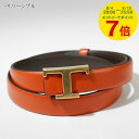 【9/10まで!ポイント7倍】 トッズ TOD'S レディース ベルト T TIMELESS XCWTSB30100RBR オレンジ ブラウン 5Z49 T タイムレス レザー リバーシブル 無地 小物 プレゼント 誕生日 パーティー バレンタイン 母の日 クリスマス