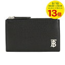 【9/10限定!2人に1人が当選★エントリーで最大100%ポイントバック】 訳あり バーバリー BURBERRY London England メンズ フラグメントケース 8062687 BLACK ブラック A1189 TBジップカードケース カード&コインケース カード入れ 小物 誕生日 231213