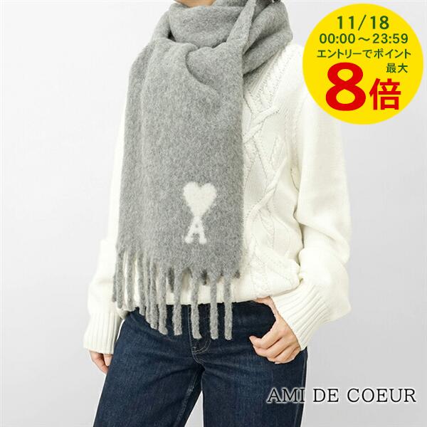 【11/18限定！ポイントでのお支払いもポイントアップ】 アミ AMI レディース メンズ マフラー AMI DE C..