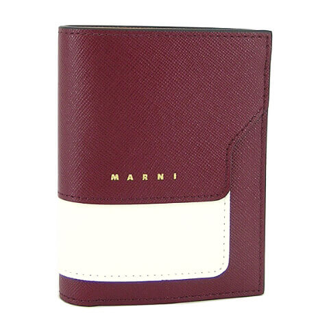 訳あり マルニ MARNI レディース 2つ折り財布 PFMOQ14U15 LV520 DEEP RED LILY WHITE DIJON Z475N サフィアーノ 折財布 ミニ財布 サイフ ミニウォレット 小物 誕生日 パーティー バレンタイン …