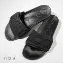 訳あり ジミーチュウ JIMMY CHOO メンズ サンダル FITZ M PFP ブラック V BLACK BLACK フィッツ M パフロゴ パフ加工 レザ...