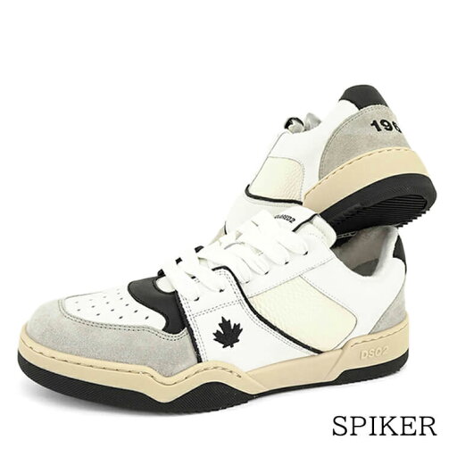 訳あり ディースクエアード DSQUARED2 メンズ スニーカー SPIKER SNM0315 1606243 WHITE BLACK ホワイト ブラック M072 シューズ 靴 レースアップ ローカット 誕生日 クリスマス バレンタイン 父の日 サイズ 40.5 250811 訳あり ディースクエアード DSQUARED2 メンズ スニーカー SPIKER SNM0315 1606243 WHITE BLACK ホワイト ブラック M072 シューズ 靴 レースアップ ローカット 誕生日 クリスマス バレンタイン 父の日 サイズ 40.5 250811
