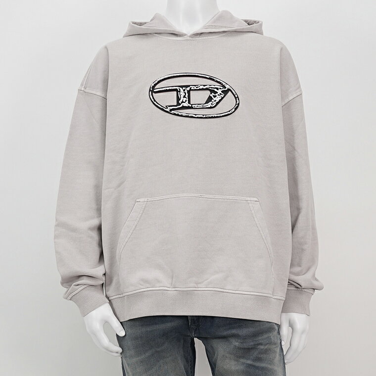 訳あり ディーゼル DIESEL メンズ パーカー S BOXT HOOD Q7 A15267 0TJAZ グレー系 9CJ フーディー プルオーバー 長袖 ロ...
