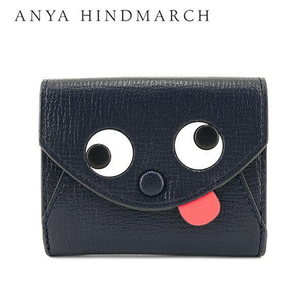 アニヤハインドマーチ ANYA HINDMARCH レディース 3つ折り財布 ZANY MINI TRI-FOLD WALLET 142816 ネイビー MARIN ザニ― ミニ トリフォールド ウォレット 折財布 ミニ財布 サイフ 小物 プレゼ…