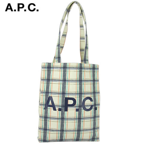 アーペーセー A.P.C. ユニセックス トートバッグ TATE LOU COEQV M61442 MULTI COLORE SAA APC マルチカラー バッグ 鞄 チェック柄 総柄 ロゴ 小物 プレゼント 誕生日 バレンタイン クリスマス メンズ レディース 男女兼用 【2021春夏】のサムネイル
