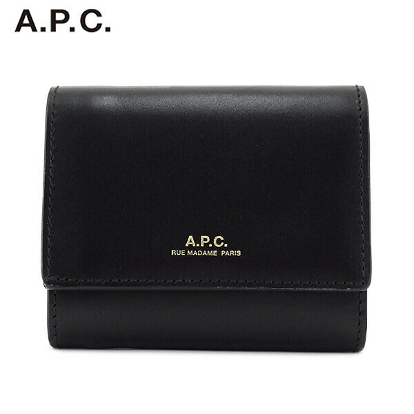 アーペーセー A.P.C. レディース 3つ折り財布 LOIS スモールコンパクトウォレット PXBMW F63453 NOIR ブラック LZZ APC 小物 財布 折財布 ミニ財布 フラップ かぶせ プレゼント 誕生日 バレン…