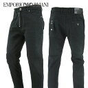 エンポリオアルマーニ EMPORIO ARMANI メンズ ジーンズ 6K1J77 1DE9Z NERO ブラック 0005 LOOSE FIT ルーズフィット ジーンズ 【プレミアムSTOCK-2122AW】