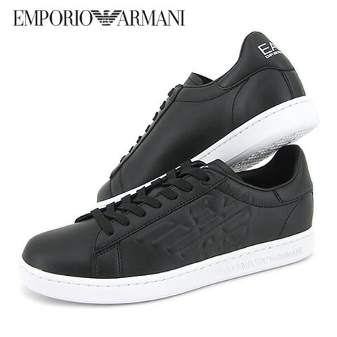 【5/20限定 ポイント6倍！】 エンポリオアルマーニ エアセッテ EMPORIO ARMANI EA7 メンズ スニーカー X8X001 XCC51 BLACK 00002 ブラック シューズ 靴 ローカット レースアップ プレゼント 誕生日 クリスマス バレンタイン 父の日 【2024春夏新作】