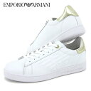 エンポリオアルマーニ エアセッテ EMPORIO ARMANI EA7 メンズ スニーカー X8X001 XCC51 WHITE GOLD R579 ホワイト ゴールド シューズ 靴 ローカット レースアップ プレゼント 誕生日 クリスマス バレンタイン 父の日 【2024春夏新作】