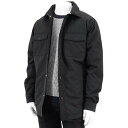 アルマーニ エクスチェンジ ARMANI EXCHANGE メンズ シャツブルゾン 6RZBL5 ZN2PZ BLACK ブラック 1200 長袖 胸ポケット 【プレミアムSTOCK-23AW】