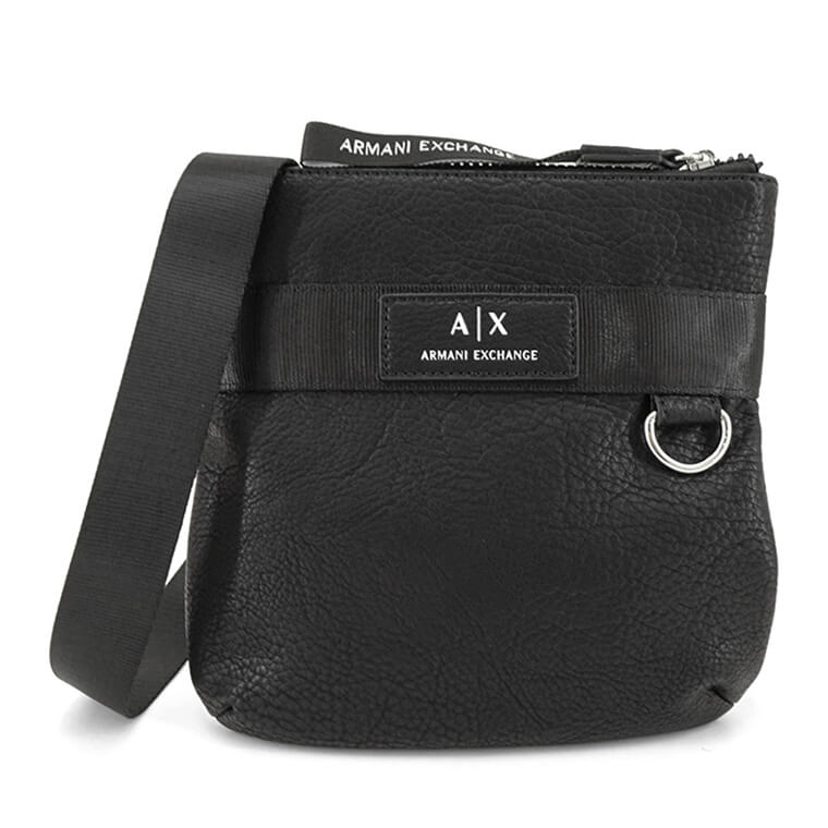 アルマーニ エクスチェンジ ARMANI EXCHANGE メンズ ショルダーバッグ 952567 3F867 BLACK ブラック 00020 小物 バッグ ロゴ クロスボディ Dカン付き プレゼント 誕生日 クリスマス ユニセックス 男女兼用