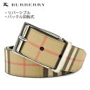 バーバリー BURBERRY London England メンズ ベルト 8052781 ARCHIVE BEIGE BLACK アーカイブベージュ ブラック A7026 リバーシブル ヴィンテージチェック＆レザーベルト リバーシブル バックル回転式 小物 プレゼント 誕生日