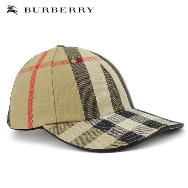 バーバリー 小物 メンズ バーバリー BURBERRY London England メンズ キャップ GIANT CHECK CANVAS BASEBALL CAP 8056076 ARCHIVE BEIGE A7028 ロゴ 刺繍 チェック CAP 野球帽 帽子 小物