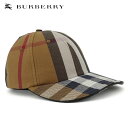 バーバリー BURBERRY London England メンズ キャップ GIANT CHECK CANVAS BASEBALL CAP 8056080 BIRCH BROWN A8894 ロゴ 刺繍 チェック CAP 野球帽 帽子 小物