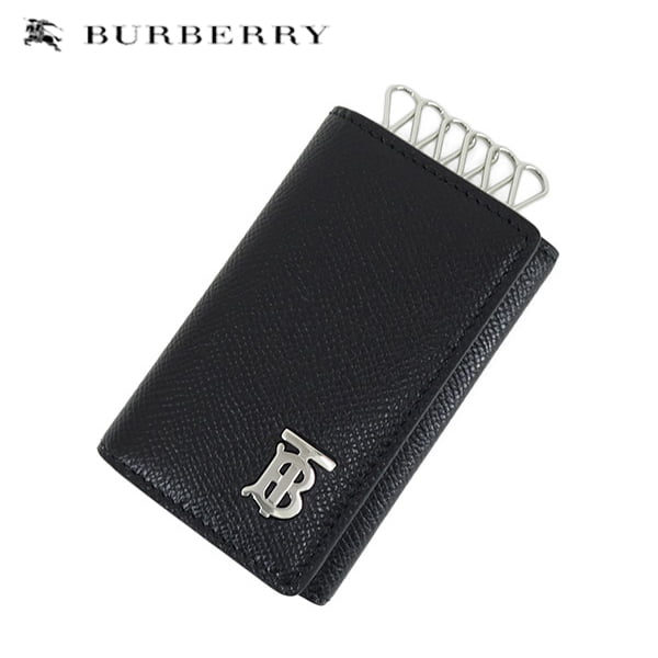 バーバリー キーケース（メンズ） バーバリー BURBERRY London England メンズ キーケース 8062815 BLACK A1189 グレイニーレザー TBキーケース 6連 モノグラム 小物 プレゼント 誕生日 父の日 クリスマス