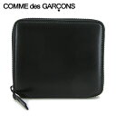 コムデギャルソン COMME des GARCONS ユニセックス 2つ折り財布 VERY BLACK SA2100VB ブラック BLACK ベリー ブラック 無地 ウォレット 折財布 サイフ ラウンドファスナー ラウンドジップ 小物 プレゼント 誕生日 メンズ レディース 男女兼用 