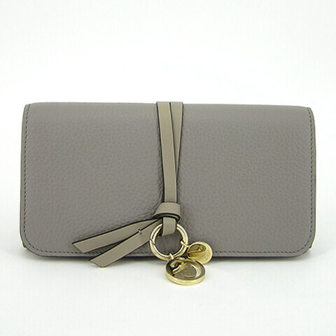 【2022春夏新作】 クロエ/Chloe レディース 長財布 ALPHABET CHC21WP942F57 (CASHMERE GREY/053) グレー/アルファベット/ウォレット/財布/サイフ/小物/フラップ/かぶせ/プレゼント/誕生日/バレンタイン/クリスマス