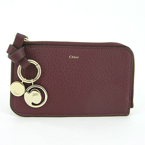 【ポイント5倍】 クロエ/Chloe レディース コインカードケース ALPHABET CHC21WP944F57 (BURGUNDY/601) バーガンディ/アルファベット/CHC17AP944H9Q/CHC20WP944D83/コイン＆カードケース/カードホルダー/カード入れ/フラグメントケース/プレゼント/誕生日/クリスマス