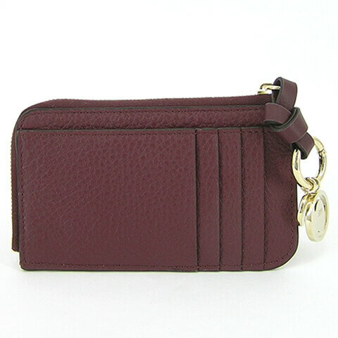 【ポイント5倍】 クロエ/Chloe レディース コインカードケース ALPHABET CHC21WP944F57 (BURGUNDY/601) バーガンディ/アルファベット/CHC17AP944H9Q/CHC20WP944D83/コイン＆カードケース/カードホルダー/カード入れ/フラグメントケース/プレゼント/誕生日/クリスマス